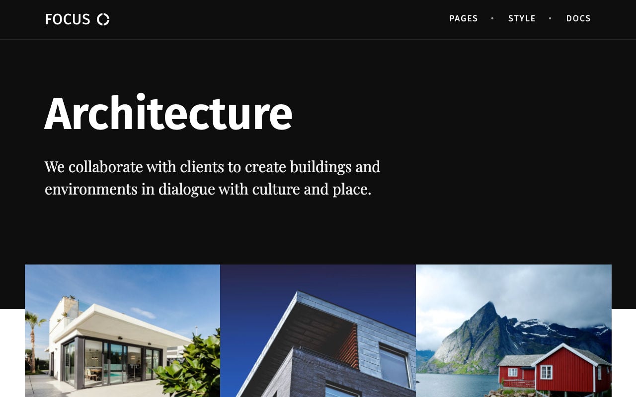 Architecture website